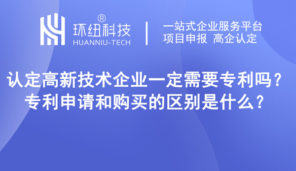 認(rèn)定高新技術(shù)企業(yè)一定需要專(zhuān)利嗎
